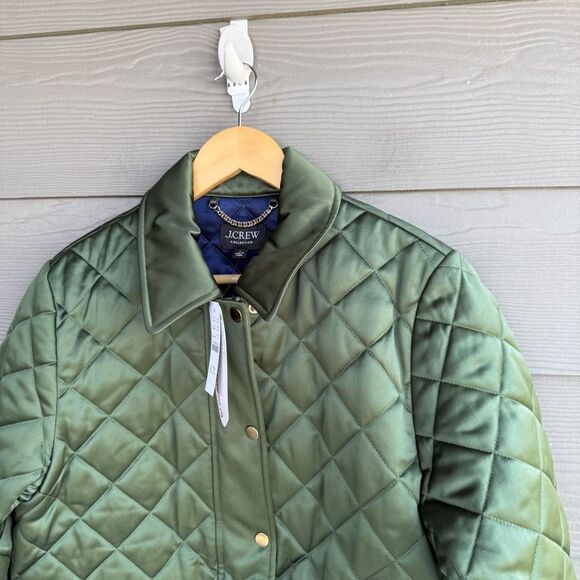 J Crew NWT quilted barn jacket - Picture 3 of 8